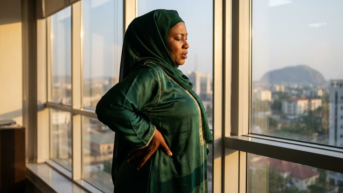 nigerian woman in green