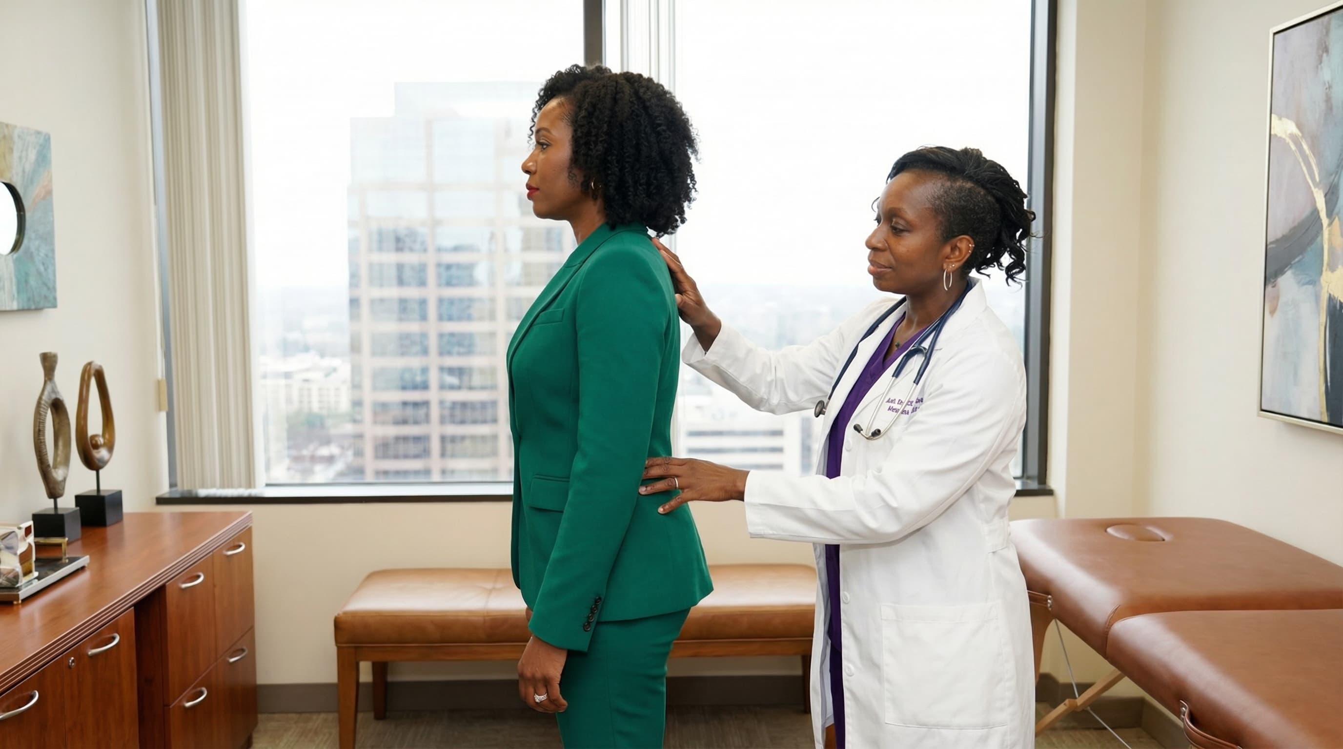 UAE woman looking at window